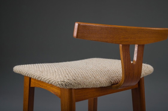 Image 1 of Taburetes de bar de teca de estilo danés moderno de Dyrlund, Dinamarca, década de 1960, juego de 2