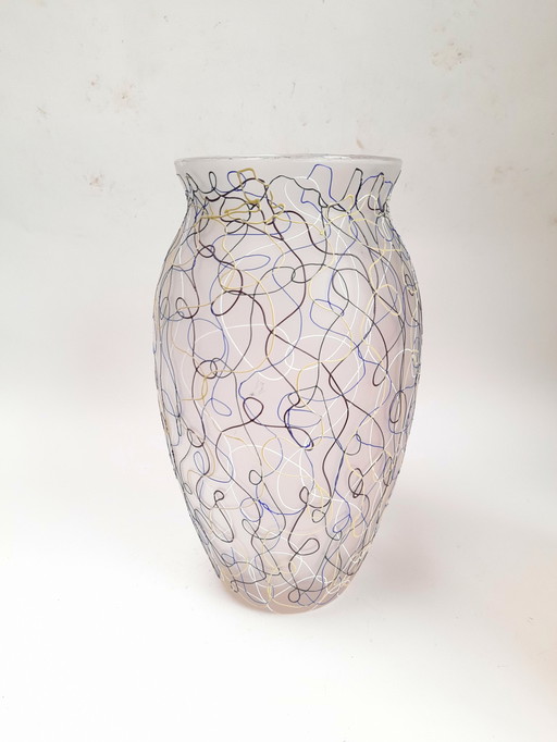 Grandcafé in Murano glass with colored filaments