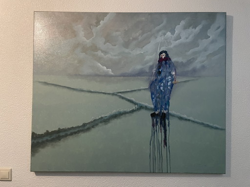 Schilderij op doek “country down” van Erik Jan Vaandering