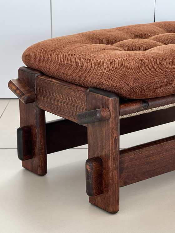 Image 1 of Scandinavian Sofa, Two Armchairs and Ottoman, 60s