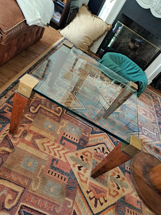 Image 1 of Table en verre design de Peter Ghyczy 60x60x42