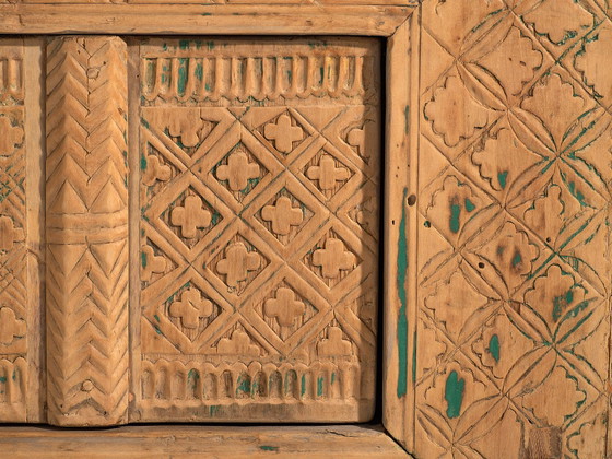 Aparador bajo antiguo de estilo oriental (c.1900) #56, Aparadores, Madera, Hierro, Beige (foto 47 de 60)