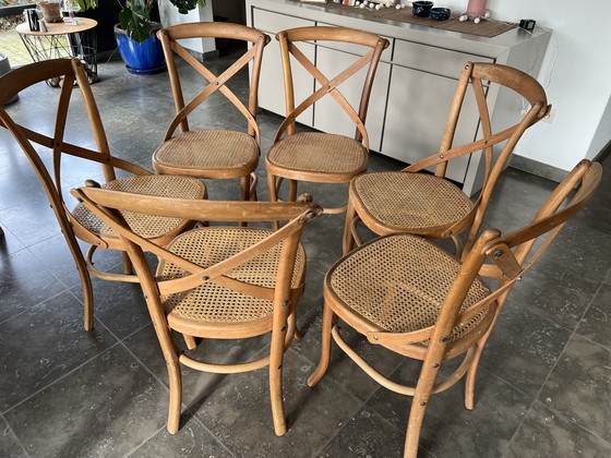 Image 1 of 6 Vintage Stoelen