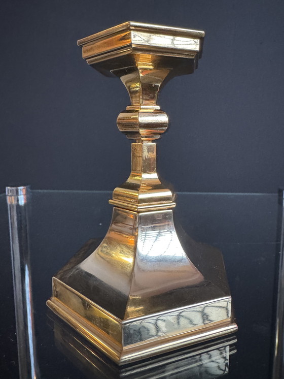 Image 1 of Candeliere Nagel placcato oro degli anni '70