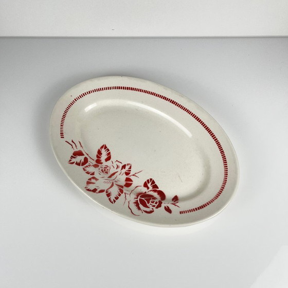 Image 1 of Fuente ovalada Digoin-Sarreguemines "Atlántico", 1950-70