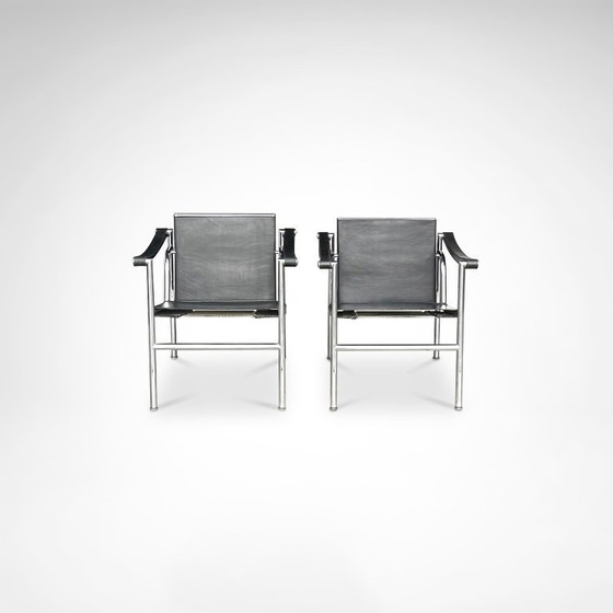 Image 1 of Fauteuil LC1 (première version) de Le Corbusier et al. pour Cassina, années 1970, lot de 2