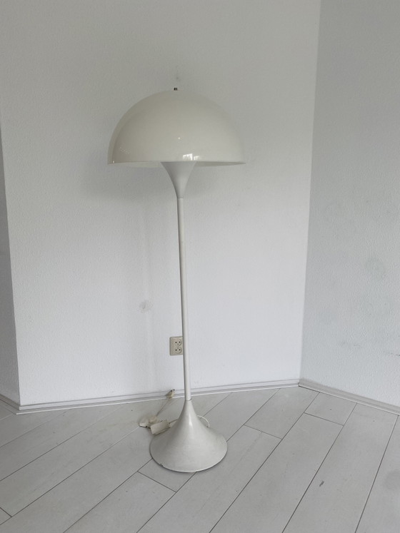 Image 1 of Vintage Louis Poulsen Floor Lamp – White with Dimmer