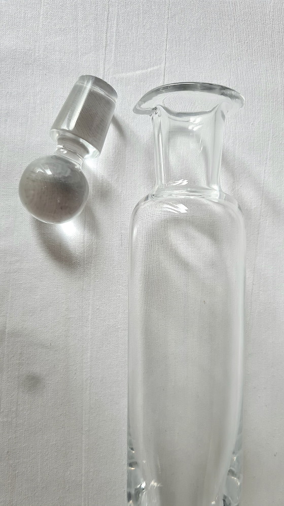 Vintage 2 Eleganti Caraffe in Vetro 31 / 27,5 cm Ottime Condizioni – Bicchieri e caraffe, Glass (photo 11 of 15)