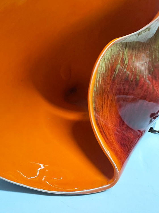 Image 1 of Vallauris ceramic seashell lamp. France, 1970s