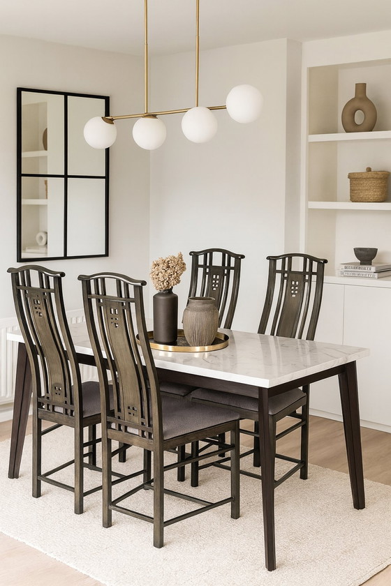 Image 1 of 4 Esszimmerstühle von Giorgetti Umberto Asnago