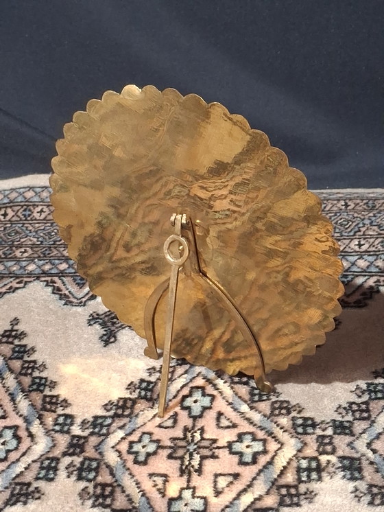 Image 1 of Perpetual calendar in gilded brass – Zodiac – 100 years (1978–2078)