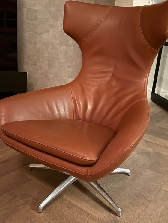 Image 1 of Leolux carruzzo fauteuil met ottoman