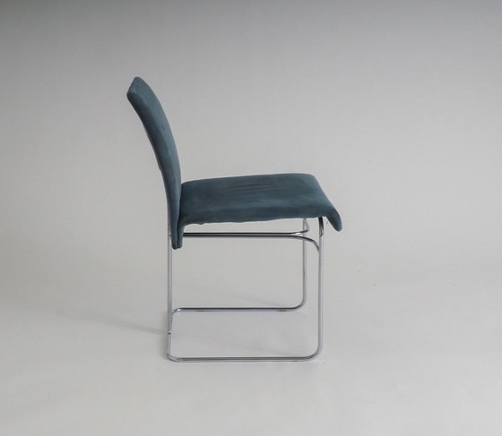 Image 1 of Set of 4 dining chairs by Ernesto Radaelli for Saporiti