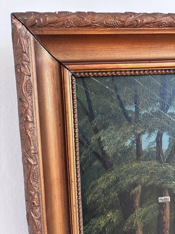 Image 1 of Peinture à l'huile originale vintage représentant un paysage côtier, signée. Art marin.