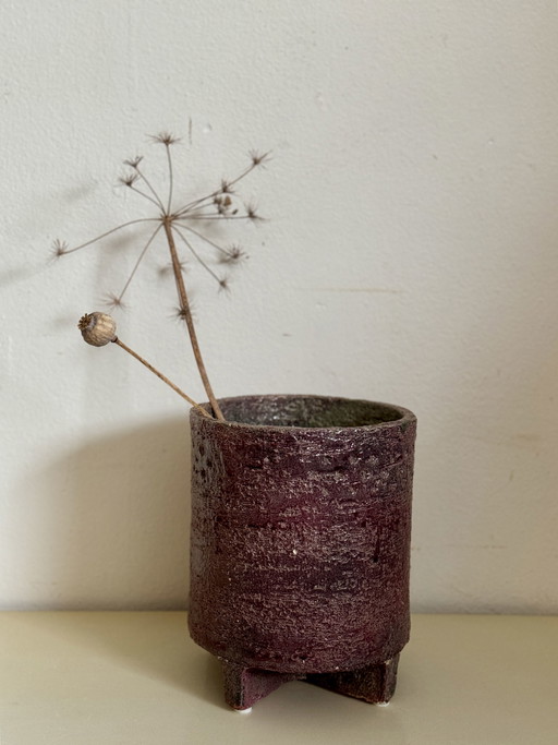 Vintage brutalistische Vase