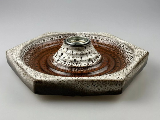 Image 1 of Lámpara de pared de cerámica de los años 60 y 70, aplique de mediados de siglo, diseño de la era espacial.