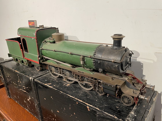 Image 1 of Stoomtrein Op Schaal in Originele Opbergbox Stoomlocomotief De Haan Rotterdam
