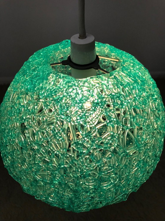 Image 1 of Rare Original 50s 60s Lucite Spaghetti Ceiling Lamp