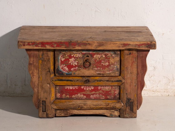 Tavolino basso antico dipinto in legno di olmo – Cina, circa 1900 – Tavolini da caffè, Iron (photo 28 of 40)