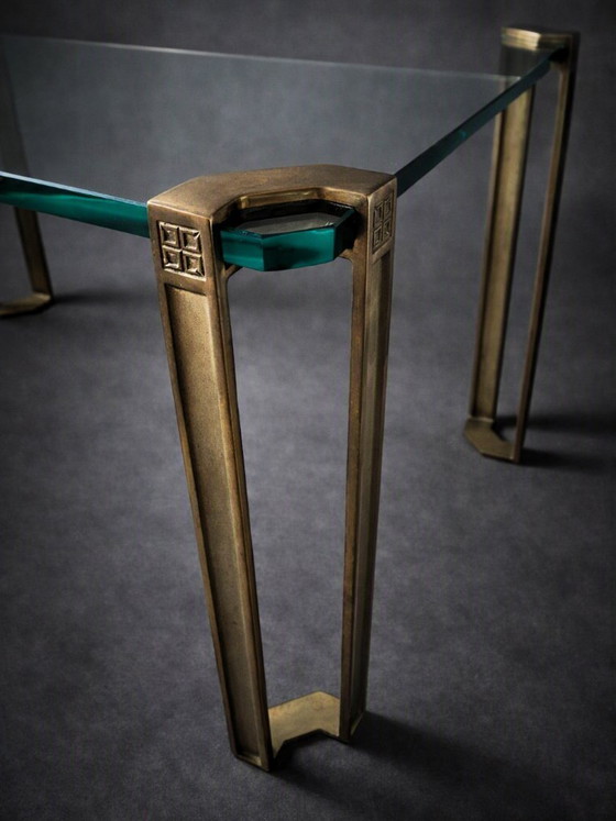 Mesa auxiliar/de centro de Peter Ghyczy para Ghyczy & Co Design. – Mesas de centro, Brass (photo 9 of 12)
