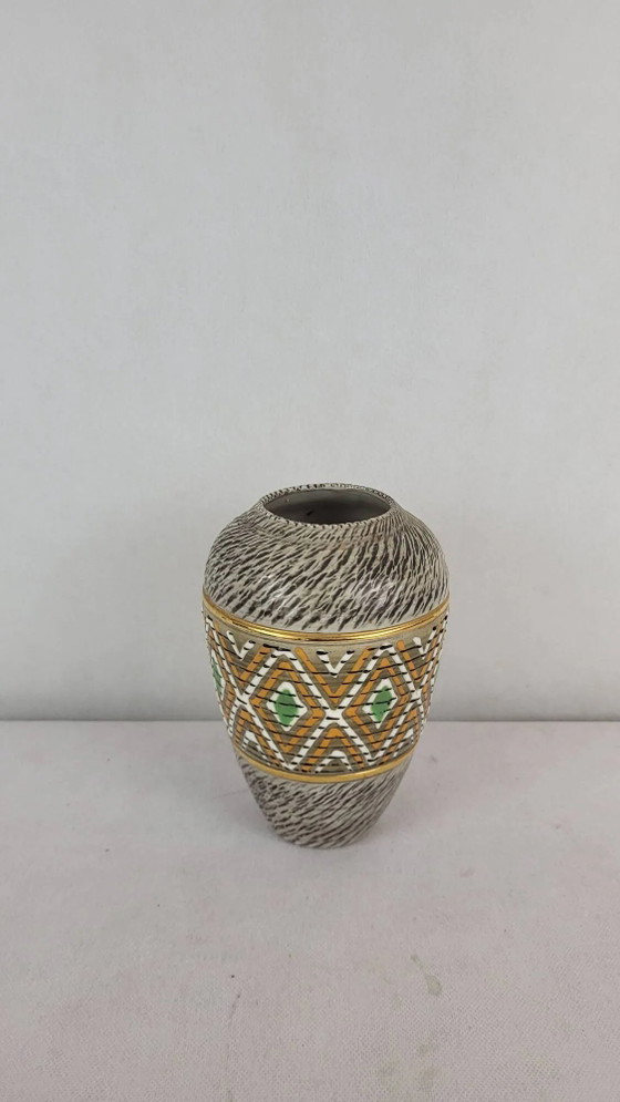 Jarrón de gres firmado Breugnot – Jarrones, Porcelain, Art Deco (photo 7 of 7)