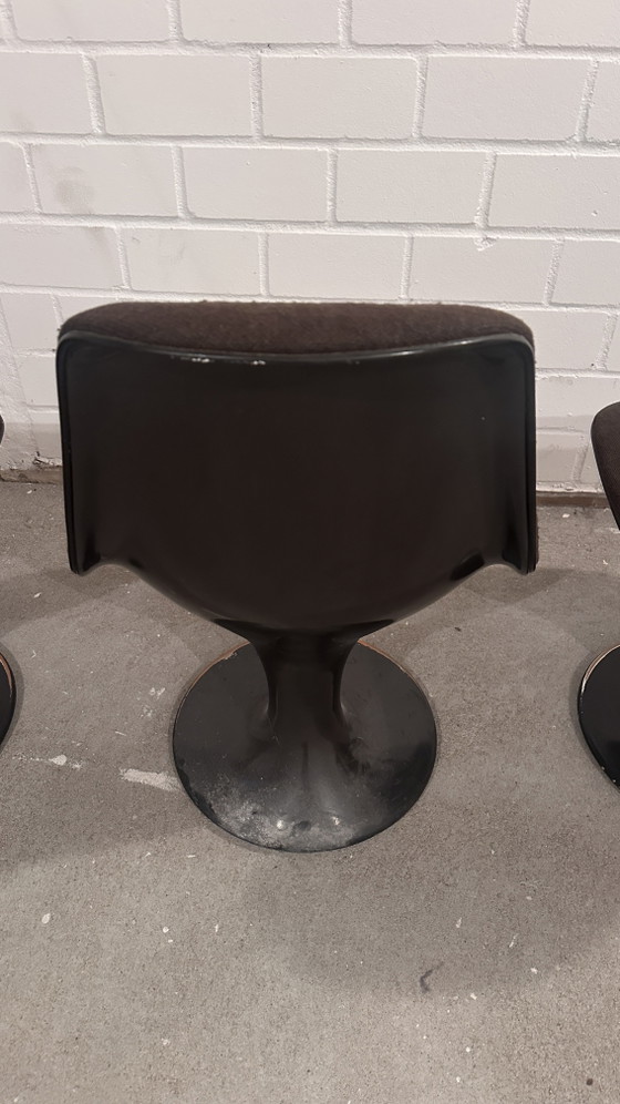 Herman Miller Orbit-stoelen – Farner & Grunder – Vintage Space Age – Set van 4 – Eetkamerstoelen, Plastic (photo 7 of 14)
