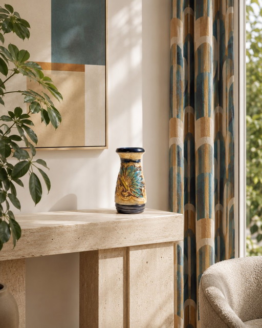 Jules Guérin – Late Art Deco Ceramic Vase, Belgium – vazen (photo 2 of 13)