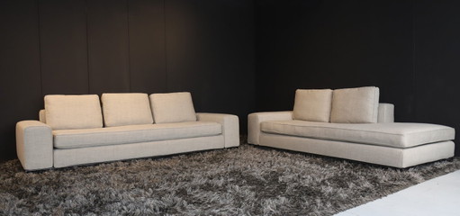 Divano a 3 posti con zona lounge Minotti Williams – appena rivestito