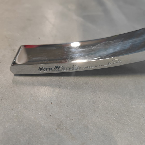 Image 1 of Knoll Barcelona Stoel - Volo Mokka Leer