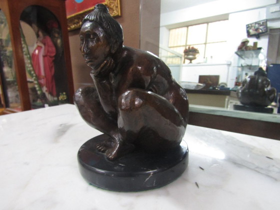 Image 1 of bronzen standbeeld van Francisco Zuniga