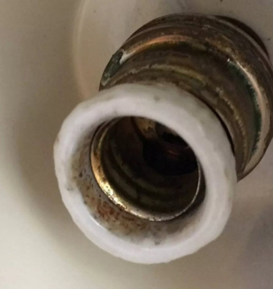 Image 1 of Lámpara de araña Moonlight de 3 brazos en blanco y negro