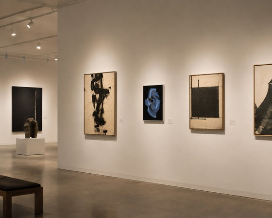 Image 1 of Opera d'arte astratta in vetro