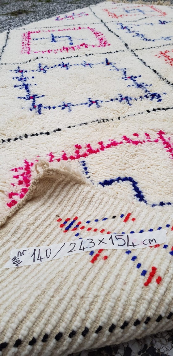 Image 1 of Handgeknoopt Berber kleed wol 243x154cm