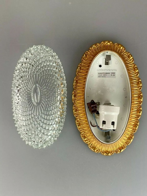 Image 1 of 60er 70er Jahre Lampe Leuchte Wandlampe Limburg Plafoniere Space Age Design 60s