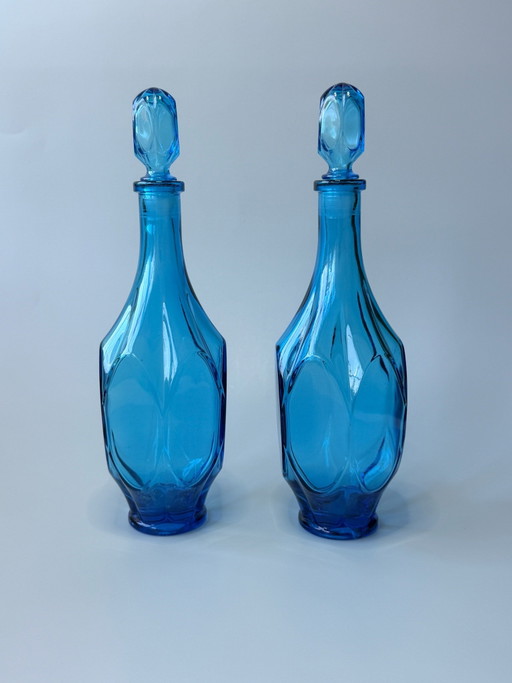 2 magnifiche caraffe vintage Empoli – Vetro italiano