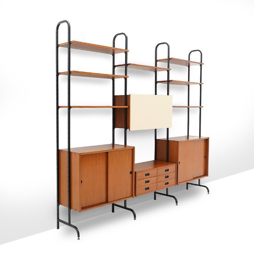 Bibliothèque à montants métalliques, 1960