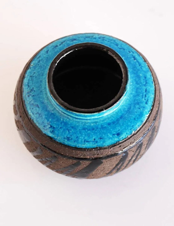Image 1 of Mid-century modern studio art ceramic vase by Inger Persson for Rörstrand, Sweden, 1970s