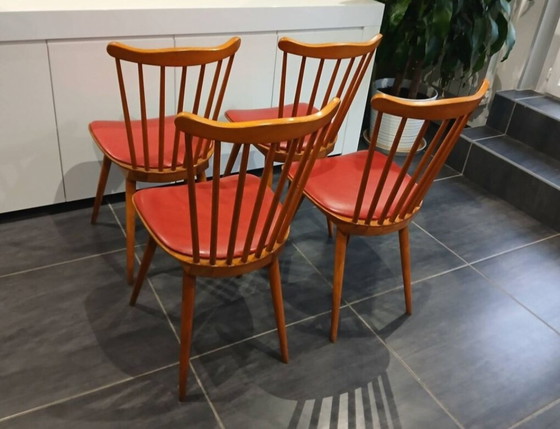 Image 1 of Set di 4 sedie Baumann Menuet, vintage anni '70


