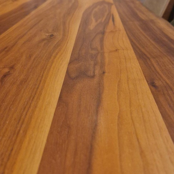 Image 1 of Table de salle à manger MIDJ en noyer - 250x108 avec chaises de salle à manger MIDJ (ensemble de 8)