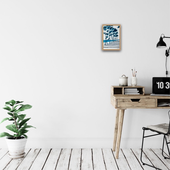 Image 1 of Inchiostro su carta bianca da 250 g. Dimensioni 21x30 cm.