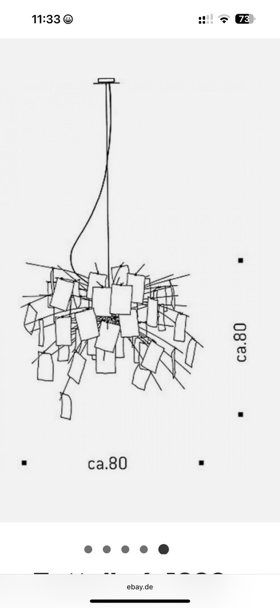 Image 1 of Ingo Maurer Zettlel z6 note lamp