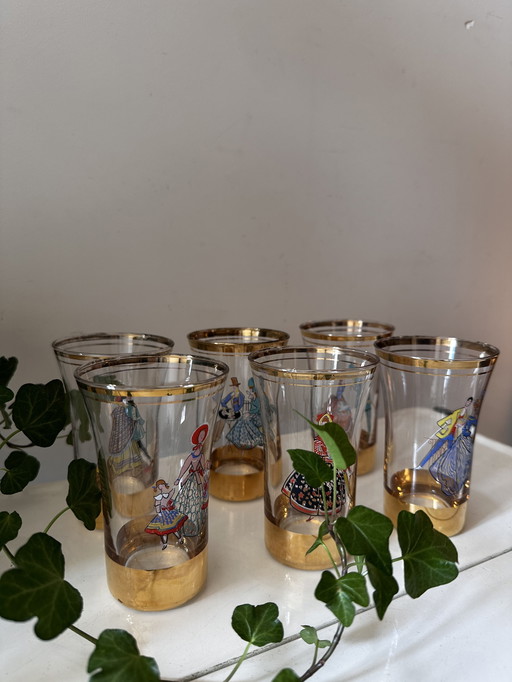 Set of 6 American tumbler glasses