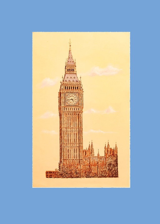 Big Ben drawing. London drawing. Big Ben. London drawing. Tower of London. London drawing.