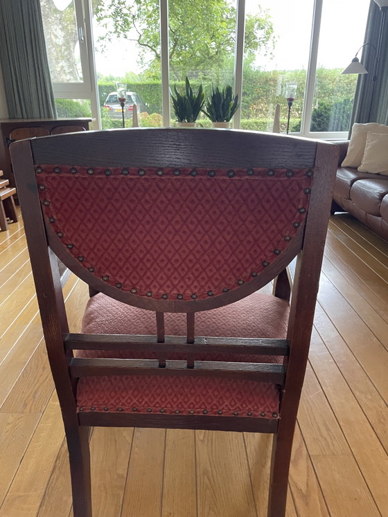 Chaise ancienne – Fauteuils, Metal, Textile (photo 4 of 5)