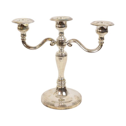 Vintage-Kerzenhalter aus versilbertem Metall