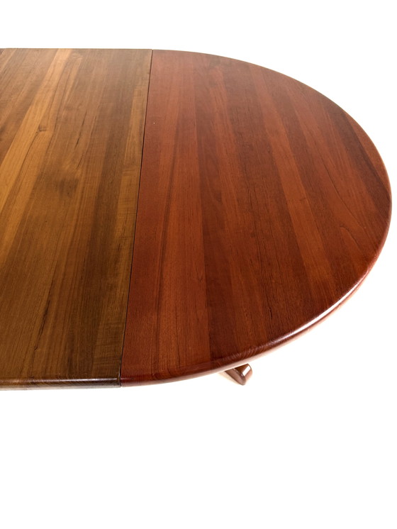 Image 1 of Vintage extendable Danish teak dining table '70s