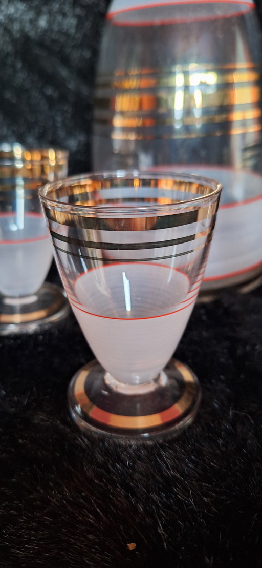 Bellissimo set di liquori Doyen da 5 pezzi