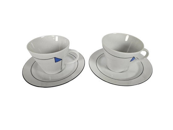 Image 1 of Kronester Bavaria para Van Nelle - 7 tazas y platillos - porcelana - Posmoderno - Años 80
