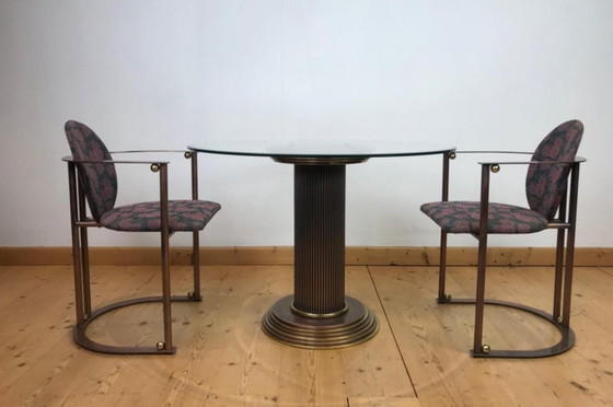 Image 1 of Set da pranzo vintage BELGO CHROM, tavolo e 2 sedie