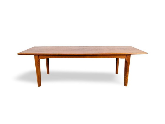 Image 1 of Midcentury oak coffee table, vintage Danish design, side table